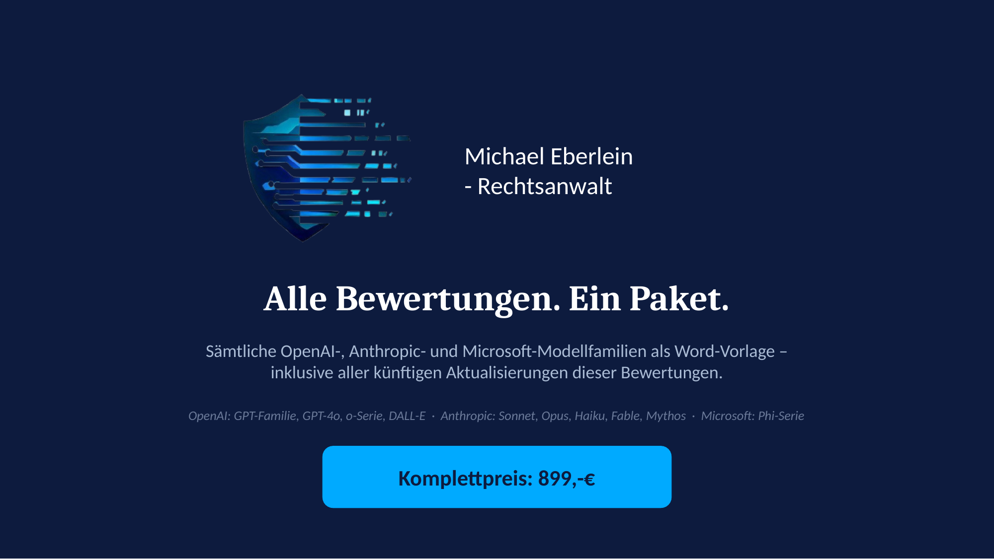 Alle OpenAI-, Anthropic- und Microsoft-Modellbewertungen als Word-Vorlage im Gesamtpaket