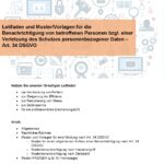 Mustermeldung Art.34 DSGVO PDF Download