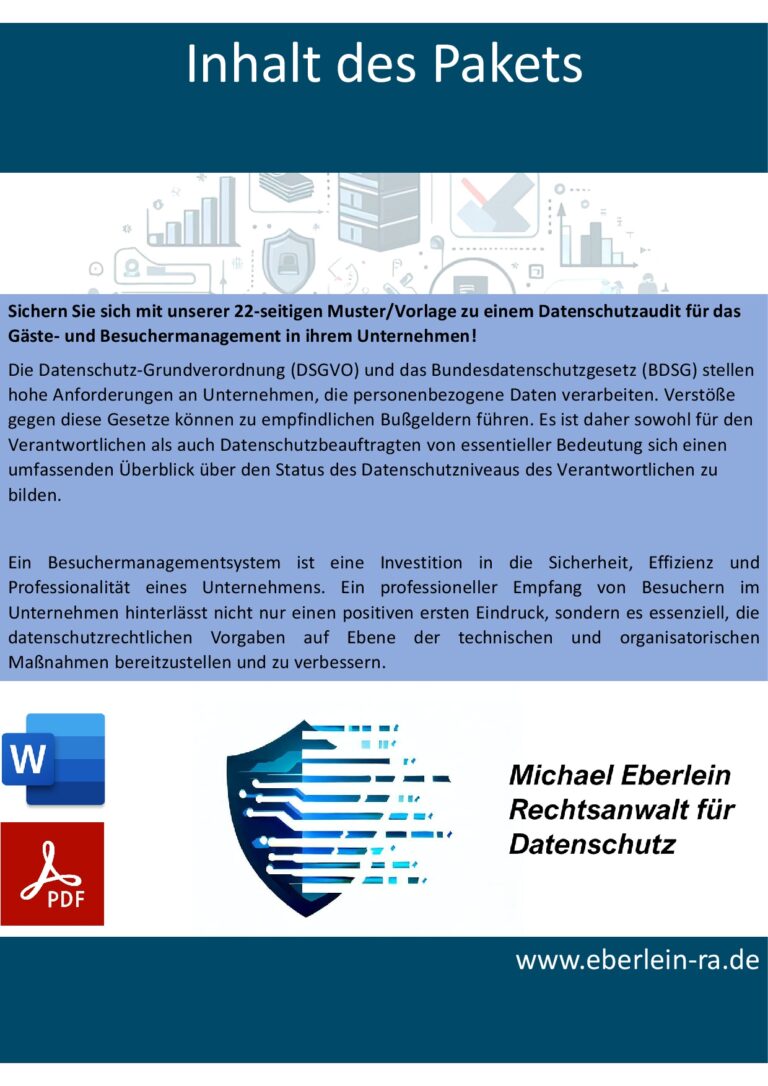 Datenschutzaudit - Gäste- und Besuchermanagement