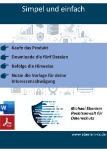 Vorlage/Muster - Interessensabwägung Transkription in MS Teams gemäß Art. 6 Abs. 1 lit. f) DSGVO